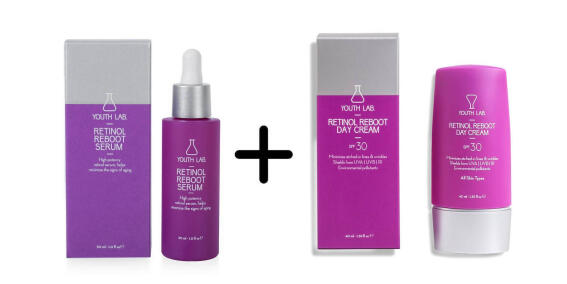 Youth Lab. Retinol Reboot Σετ Περιποίησης για Αντιγήρανση, Κατά της Ακμής & Σύσφιξη