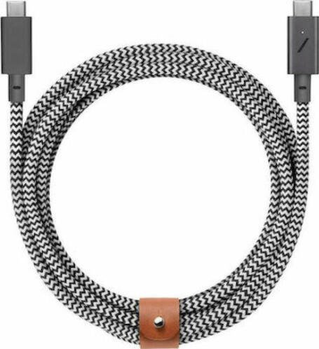 Native Union Belt Cable Type C to C Pro 2, 240W. 2,4M , (Zebra)