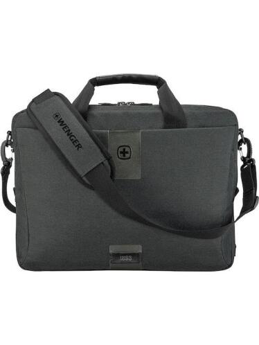 P/C WENGER, MX ECO BRIEF, 16" LAPTOP BRIEFCASE, CHARCOAL