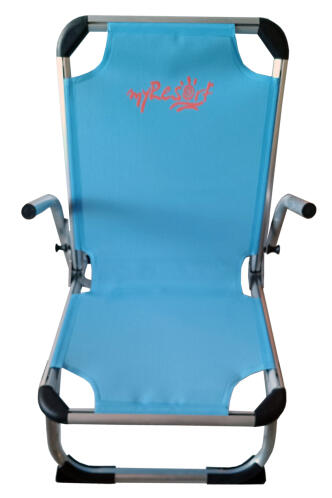 MyResort Καρέκλα Παραλίας Αλουμινίου με Ψηλή Πλάτη Γαλάζιο