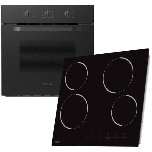 Tesla Εντοιχιζόμενος Φούρνος 65lt με Κεραμικές Εστίες