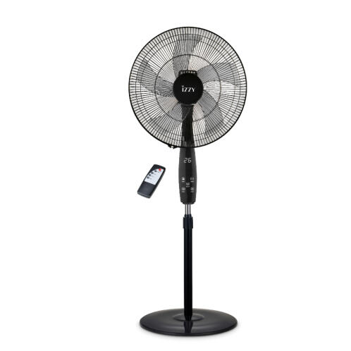 Izzy Ανεμιστήρας Δαπέδου με Tηλεχειριστήριο ΙΖ-9048 Μαύρος
