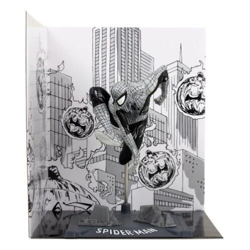 FIG MCFARLANE MARVEL SPIDERMAN 1:10TH SCALE COLLECTIBLE WITH SCENE GOLD LABEL 31CM