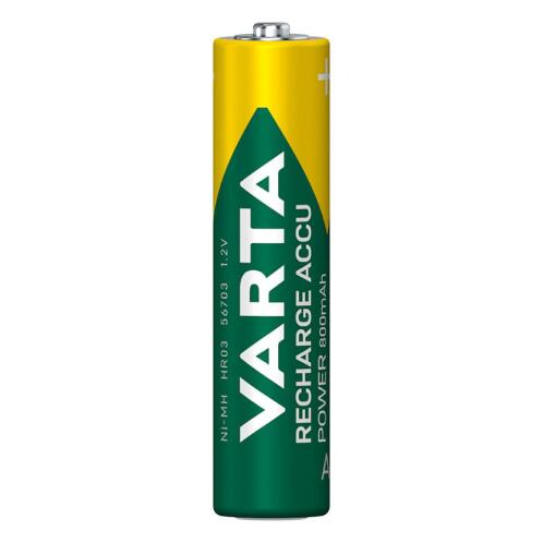 Varta Επαναφορτιζόμενες Μπαταρίες AAA Ni-MH 800mAh 1.2V Longlife Accu 4τμχ