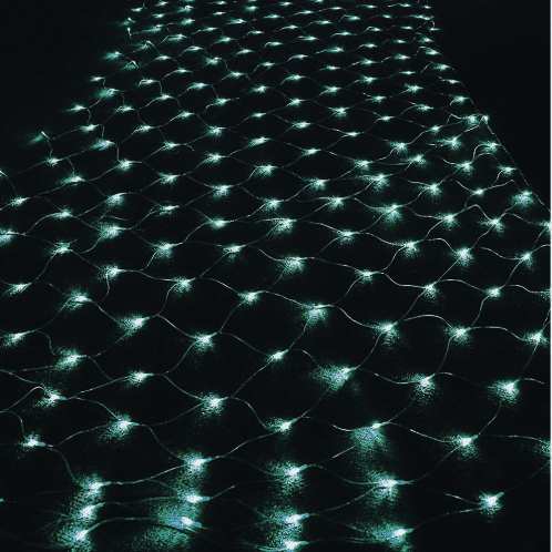 Joylight Kουρτίνα 480 LED All Flash Λαμπάκια 3Χ3 Χρώμα Καλωδίου Διάφανο με Χρώμα Φωτός Ψυχρό