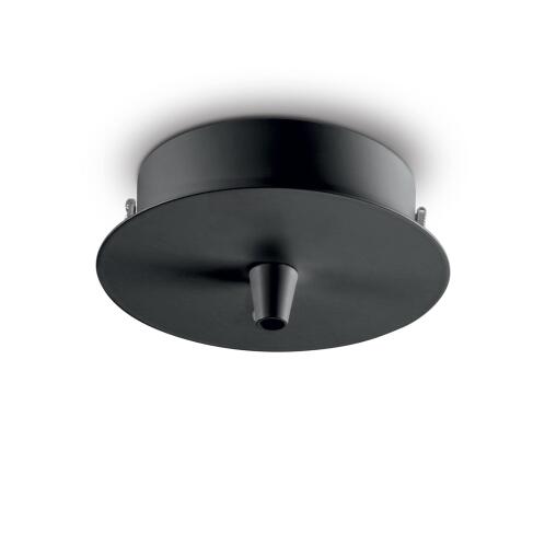 Ideal Lux Ροζέτα Ροζέτα METALLO 1 LUCE ROUND NERO 123295