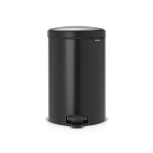Brabantia Δοχείο απορριμάτων 20 λτ. Matt Black σειρά New Icon