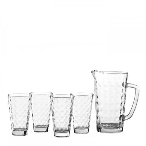 Leonardo Σετ 5 Τεμάχια Κανάτα Με 4 Ποτήρια Ciao Optic