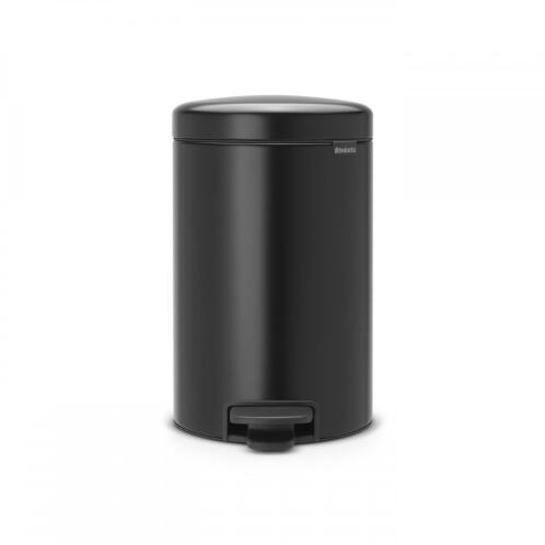 Brabantia Δοχείο Απορριμάτων 12 λτ. Matt Black Σειρά New Icon