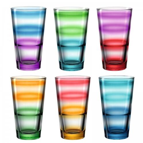 Leonardo Σετ 6 τεμ. ποτήρι νερού/αναψυκτικού 315 ml σειρά Rainbow Event