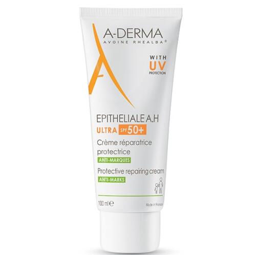 A-Derma Epitheliale A.H Ultra Spf 50+ Προστατευτική Επανορθωτική Κρέμα Κατά των Σημαδιών ,100ml
