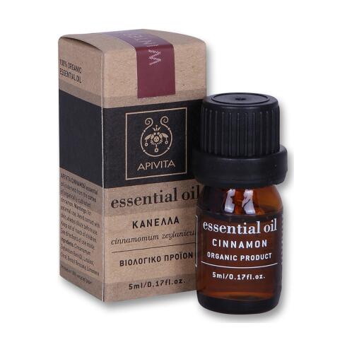 APIVITA Βιολογικό Αιθέριο Έλαιο Κανέλλα 5ml