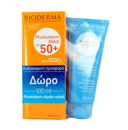 Bioderma Αντιακό Photoderm Max Lait και After Sun Apres Soleil 100ml Δώρο