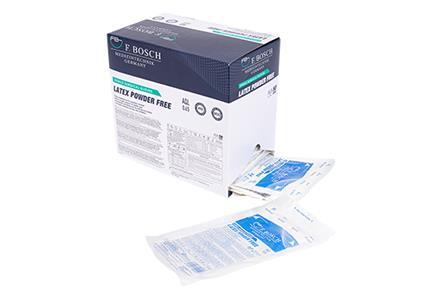 F.Bosch Γάντια Λάτεξ Χειρουργικά Αποστειρωμένα 7 Λευκά Χωρίς Πούδρα