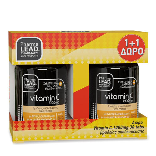 Pharmalead Vitamin C Time Release Βιταμίνη για Ενέργεια & Ανοσοποιητικό 1000mg