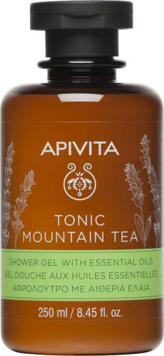Apivita Tonic Mountain Tea Αφρόλουτρο σε Gel με Αιθέρια Έλαια 250ml