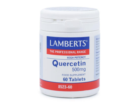 Lamberts Quercetin Συμπλήρωμα Διατροφής Κερσετίνης με Αντιοξειδωτική & Αντιφλεγμονώδη Δράση 500mg, 60tabs