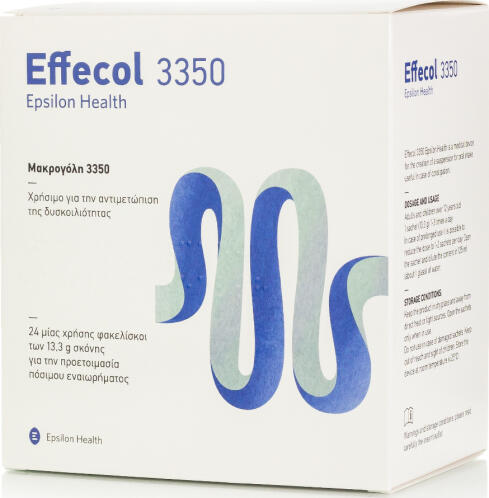 Epsilon Health Effecol 3350 Συμπλήρωμα Διατροφής Για Την Αντιμετώπιση Της Δυσκοιλιότητας 24 Φακελίσκοι