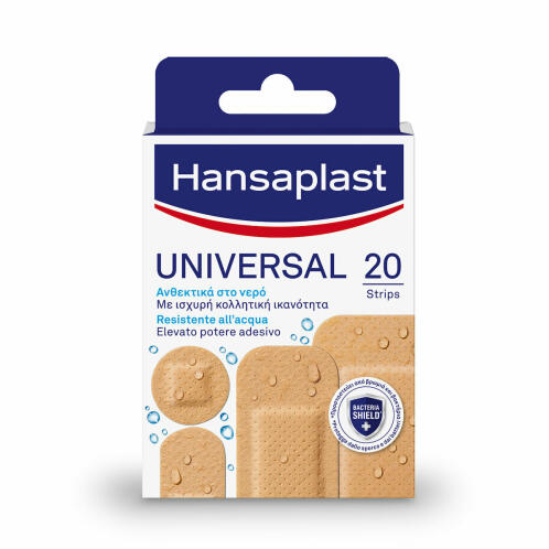 Hansaplast Αδιάβροχα Αυτοκόλλητα Επιθέματα Universal Different Shapes 20τμχ