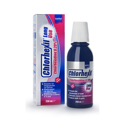 Intermed Chlorhexil 0.20% Long Use Mouthwash Στοματικό Διάλυμα κατά της Πλάκας 250ml