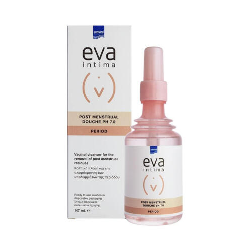 Intermed Eva Intima Period Post Menstrual Douche pH 7 Υγρό Καθαρισμού με Αλόη 147ml