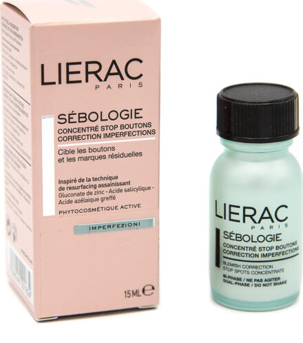 Lierac Sebologie Bi-Phase Κρέμα Προσώπου Νυκτός για Λιπαρές Επιδερμίδες κατά των Ατελειών & της Ακμής με Υαλουρονικό Οξύ 15ml