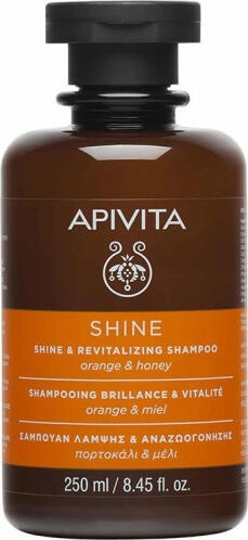 Apivita Shine & Revitalizing Orange Honey Σαμπουάν για Λάμψη για Όλους τους Τύπους Μαλλιών 250ml