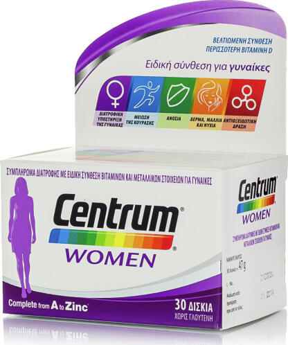 Centrum Women Βιταμίνη για Ενέργεια & Ανοσοποιητικό 30 ταμπλέτες