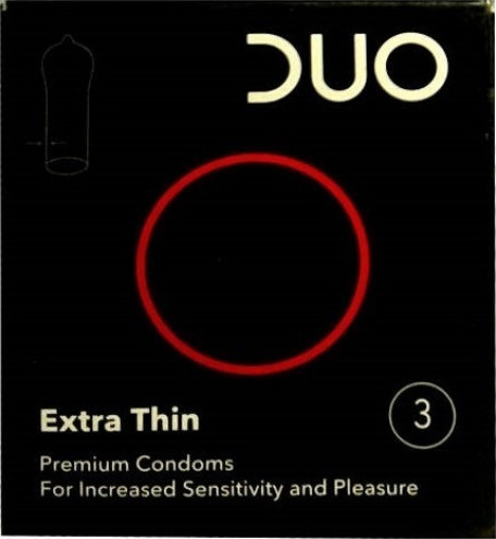Duo Προφυλακτικά Extra Thin 3τμχ