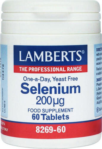 Lamberts Selenium 200μg Σελήνιο για την Ενίσχυση Ανοσοποιητικού Συστήματος 200μg 60 Ταμπλέτες