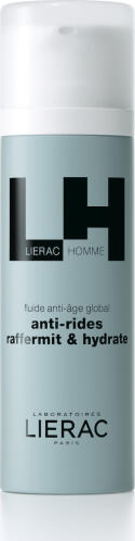 Lierac Homme Fluide Antiage Global Ανδρική Κρέμα Προσώπου Ημέρας για Ενυδάτωση, Αντιγήρανση & Σύσφιξη με Υαλουρονικό Οξύ 50ml