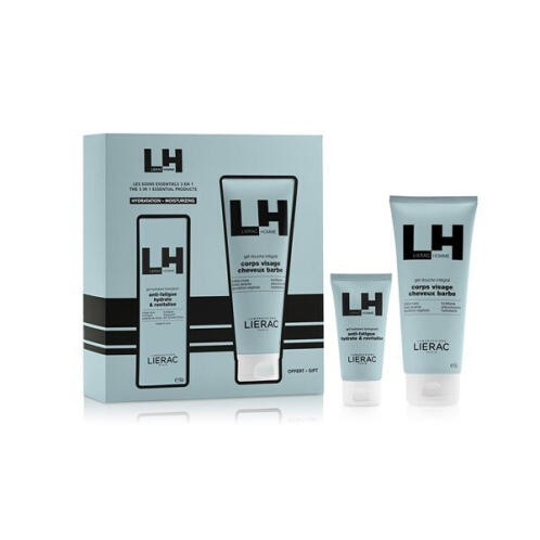 Lierac Set Home Gel Hydratant Σετ Ανδρικής Περιποίησης Ενυδατικό Τζελ για Τόνωση 50ml & Δώρο Shower Gel 200ml