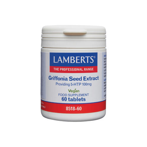 Lamberts Griffonia Seed Extract 5-HTP 100mg Συμπλήρωμα Διατροφής Για Την Ρύθμιση Της Σεροτονίνης, 60 Ταμπλέτες