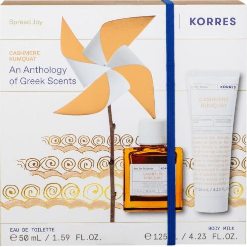 Korres Cashmere Kumquat  Kumquat Eau de Toilette  Άρωμα 50ml & Γαλάκτωμα Σώματος 125ml