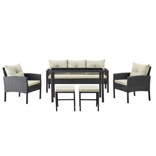 ArteLibre Σετ Τραπεζαρία Κήπου Barbados Γκρι Μέταλλο