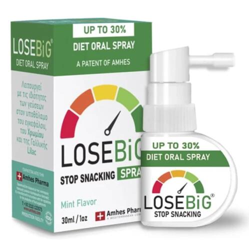 Eifron Losebig Spray Συμπλήρωμα για το Αδυνάτισμα Μέντα 30ml