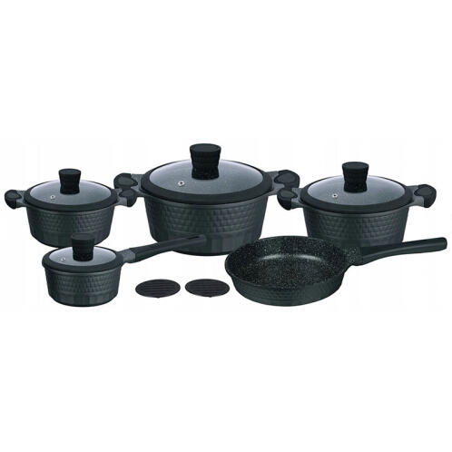 Zilner ZL-8514 Σετ Μαγειρικά Σκεύη 11 Τεμαχίων Γκρι