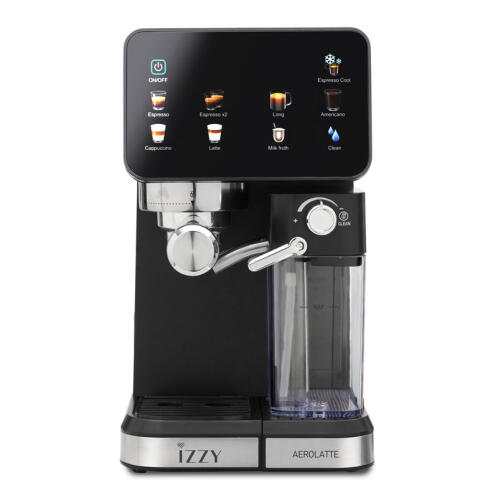 Izzy IZ-6020 Μηχανή Espresso Χειροκίνητη Aerolatte 1450W Μαύρη