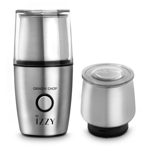 Izzy IZ-6205 Μύλος Άλεσης Καφέ 2-σε-1 Inox