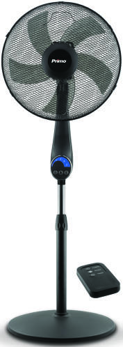 Primo Ανεμιστήρας Ορθοστάτης 50W με τηλεχειριστήριο και Διάμετρο 40cm 15855R Air Monster Μαύρος