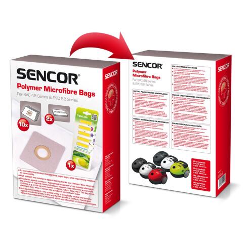 Sencor Ανταλλακτικές Σακούλες για Σκούπες SVC 45/52 10 TMX + Αρωματικα sticks
