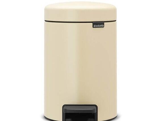 Brabantia δοχείο απορριμμάτων μπάνιου με πεντάλ Almond New Icon 3lt