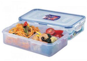 Lock&Lock Δοχείο Παραλληλόγραμμο Με Χώρισμα 800ml. 20,5x13,4x5,2εκ.