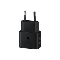 Samsung Φορτιστής Fast Travel Charger 25W Type C Black / No Cable T2510 Μαύρος