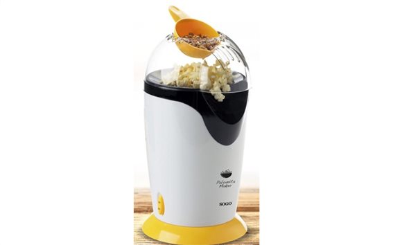 SOGO Μηχανή Παρασκευής Ποπ Κορν σε Κίτρινο Χρώμα - Fashioned Pop Corn Machine SS-11320-Υ