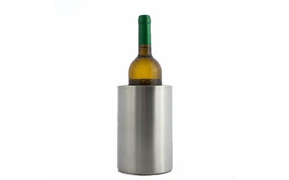 Excellent Houseware Ψύκτης Μπουκαλιών - Παγοκύστη Θήκη Κρασιού Διατήρησης Της Θερμοκρασίας Inox
