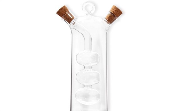 Luigi Ferrero Luigi Ferrero Γυάλινο Μπουκάλι Λαδιού Ξυδιού σε Μοντέρνο σχεδιασμό 2 σε 1, FR-6045