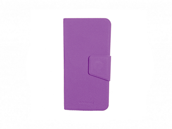 Polaroid 41641 Θήκη για iPhone 6 Plus με Μαγνητικό κλείσιμο και Υφή Δέρματος Μωβ