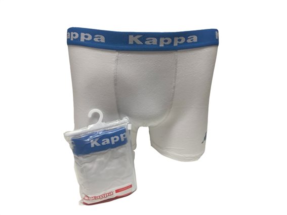 Kappa Ανδρικό Μποξεράκι 302DP30 Boxer σε Λευκό-Μπλε χρώμα 913 Μέγεθος Small