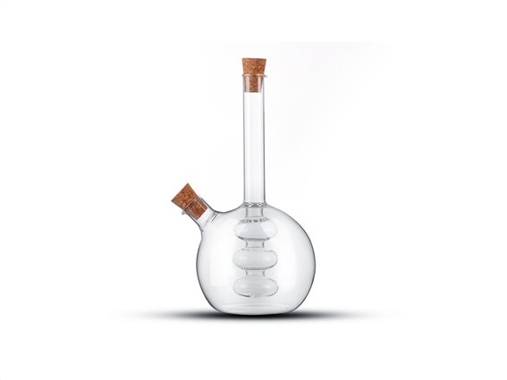 Luigi Ferrero Γυάλινο Μπουκάλι Λαδιού Ξυδιού σε Μοντέρνο σχεδιασμό 2 σε 1, FR-6044
